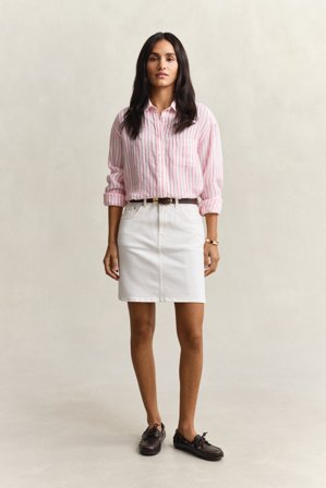 GANT Damen Kurzer Jeansrock (42) Weiß