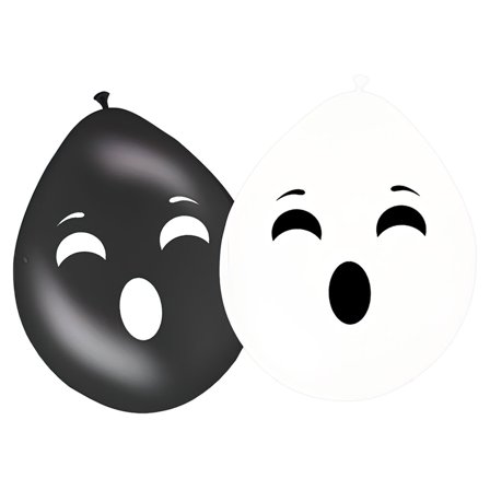 Spøgelsesballoner Sort og Hvid