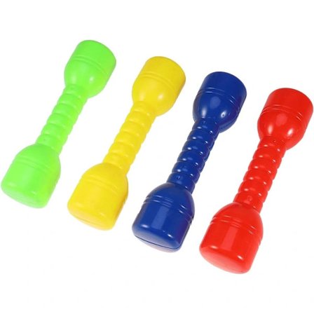 |HH| 4 stk. håndvægte legetøj til børn foregive leg træning for børn begyndere træningscenter vægtløftning og styrkeløft