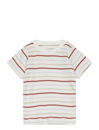 T-Shirt Ss Rib Patterned Fixoni