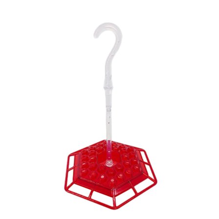 Hexagonal/rund hängande fågelmatare Stor kapacitet Fåglar Matbehållare för trädgårdsgård Hem