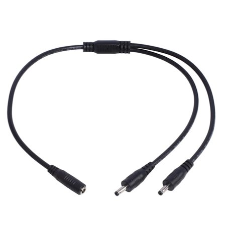 Y-Splitter Adapter Kabel Laddningssladd Kabel 1 in 4 ut/1 in 2 ut DC 3,5x1,35 mm