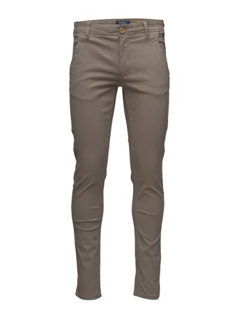 Bhnatan Pants Chinos Byxor Grå Blend