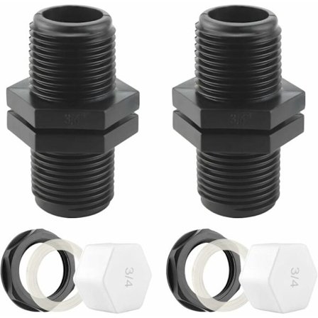 Overløpstank 25 mm skott tank Tilkobling for 1000 liters regntank