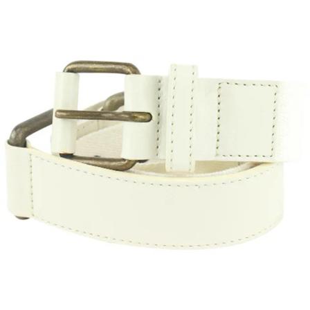 Louis Vuitton Vintage, Pre-owned Leather belts Wit, Dames, Maat:ONE Size