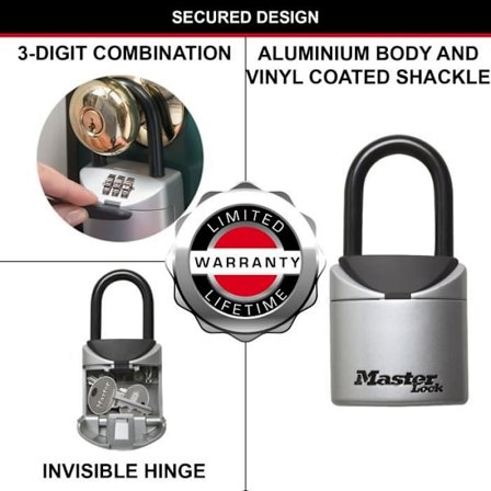 MASTER LOCK Mini Secure Key Box [Format XS] [med handtag] - 5406EURD