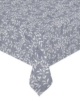 Voksduk Small leaf metervare Blå