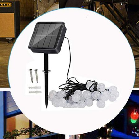 Solar Innendørs og Utendørs Belysning - 50 LED-Lys - Vanntette LED-Lys - 8 Moduser, 7 Meter, Flerfarget [A+++ Energimerke]