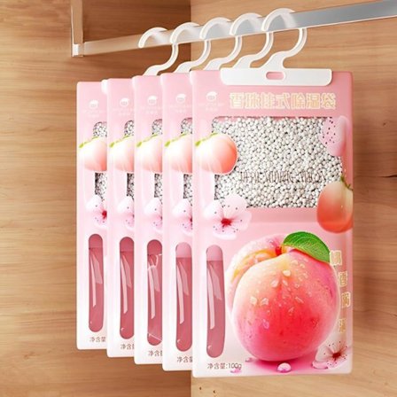 (Rose-5) Fuktighetsabsorberende skap med duft, 5 stk. 100G Anti-fuktighetsposer, Avfuktere for skap, Anti-fuktighetsposer