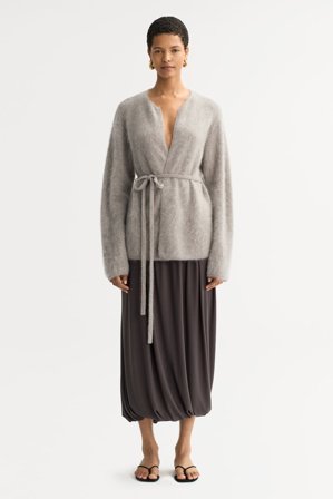 Soft Goat - Brushed cardigan - Women cashmere sweater - M - Greige