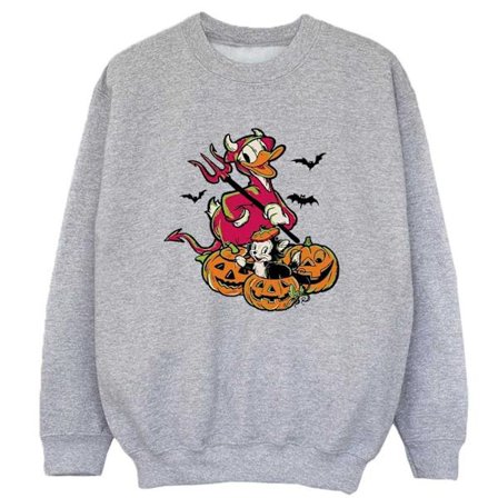 Mickey Mouse Pojkar Kalle Anka Djävul Sweatshirt 7-8 År Sport