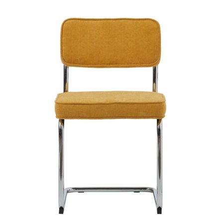 Rupert spisebordsstol, Fløjl - Gul - 50x53x84 - Stole