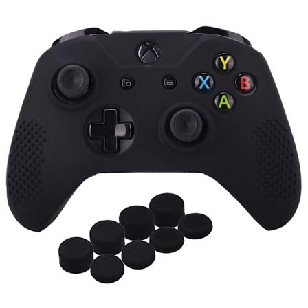 Studded Silikon Cover Skin Case til One X & One S Controller X 1 med Pro Thumb Grips 8 Styk (bla