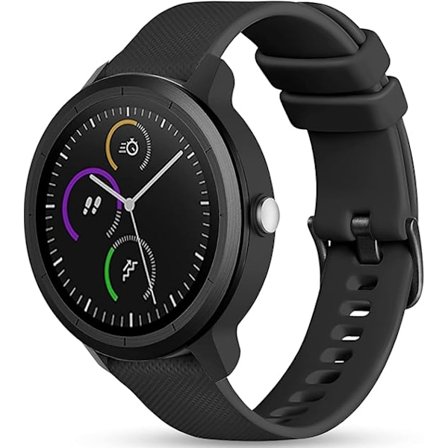 20mm Rem for Garmin Vivoactive 3/3 Music/Venu/Venu 2 Plus/sq/sq 2/Forerunner 245/645/55, Myk Silikonklokkearmbåndserstatning