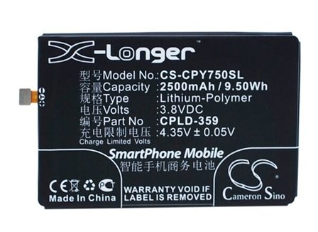 Batteri till SmartPhone, Mobil för Coolpad Y75, Y76, Y80D m.fl.
