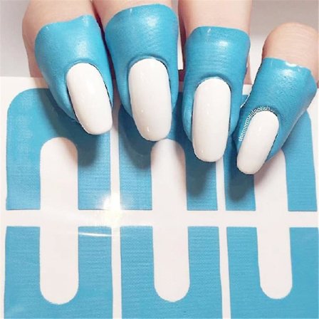 Nail Polish Stencil, Peel Off Sticker Tape Manicure Anti Overflow