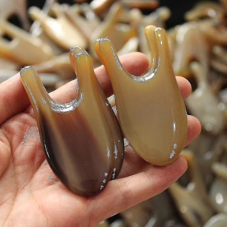 5 stk. Naturligt horn næsebro skrabebræt ansigts skønhedspind sene trækpind kvindelig ansigtsbehandling