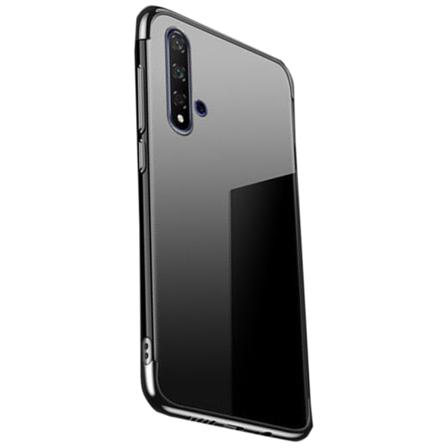 Huawei Nova 5T - Beskyttende silikondeksel (FLOVEME) Svart