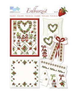 Korsstingsmønster Jordbær - Lindner's Kreuzstiche