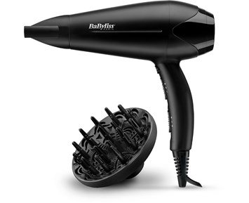 Babyliss D563DE Power Dry 2100 - Kraftfull och lätthanterlig hårfön med låg vikt