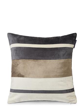 Striped Viscose/Cotton Velvet Pillow Cover Home Textiles Cushions & Blankets Cushion Covers Monivärinen/Kuvioitu Lexington Home