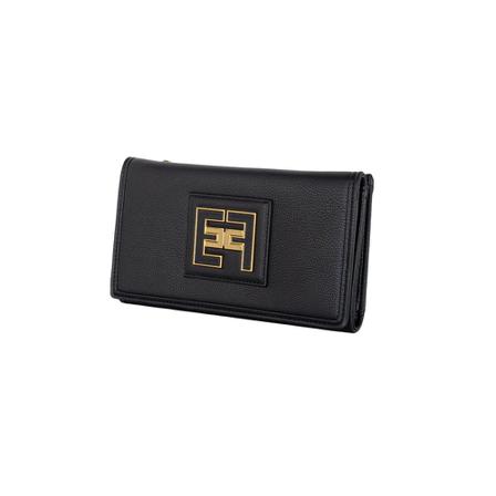 Elisabetta Franchi Wallets ; Cardholders , Zwart , Dames , Maat: ONE Size Portefeuilles
