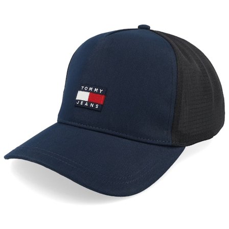 Tommy Hilfiger - Blå trucker Caps - Heritage Cap Dark Night Navy A-Frame Trucker @ Hatstore