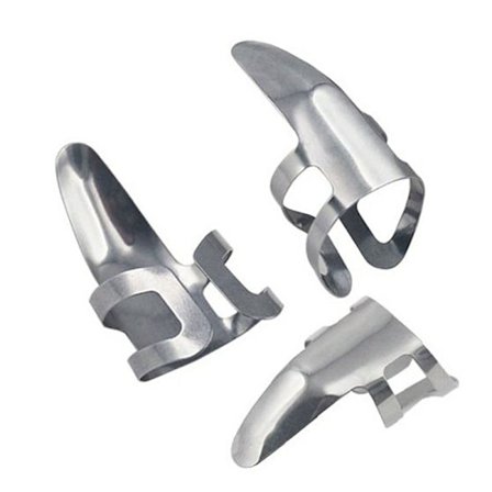 Uusi 3 kpl kitara sormi poiminta plektrat liuku ruostumaton teräs banjo ukulele