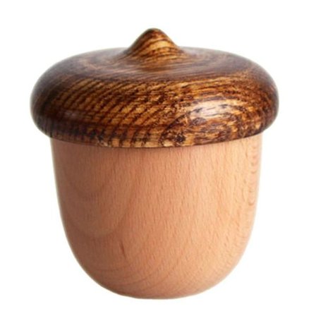 Musikalsk trelasergravert vintage håndsveivet søte bokser beste unike gaver til Valentinsdag/Thanksgiving, 3*3*4 tommer (Acorn)