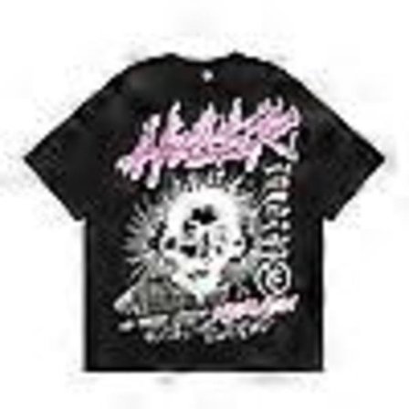 Hellstar T-shirt Tryckt Lös T-shirt Herr Dam