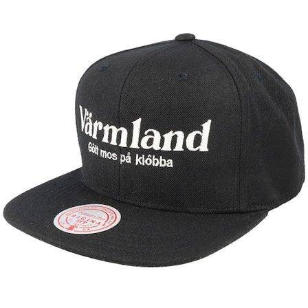 Iconic - Värmland Gôtt Mos På Klôbba Black Snapback Snapback Black Cap - @ Hatstore