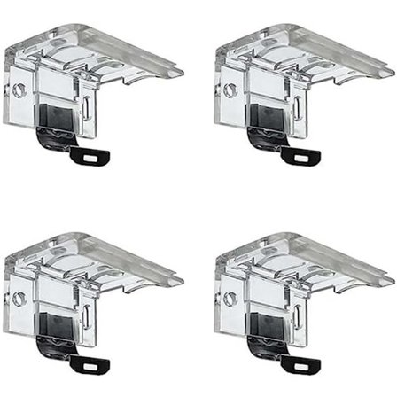 Trådløs Skjermbrakett Persienner Hovedskinneholder Klips 4 STK 4 STK