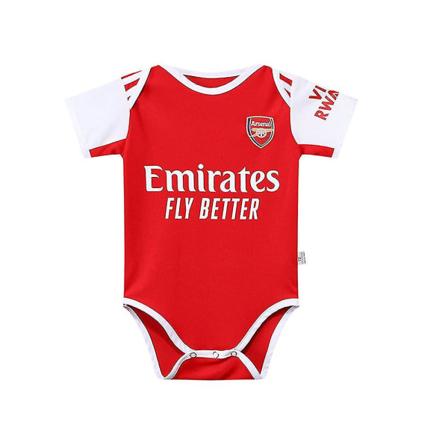 2022-2023 Unik fotballdrakt for småbarn, kortermet jumpsuit 6-18 måneder