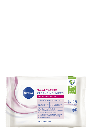 NIVEA Ansiktsservetter Gentle Cleansing Wipes 25 st Rengöring Dam ONESIZE