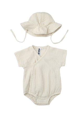 RIKIKI Set i krinklad bomull CAMI Bodies & Beige 68