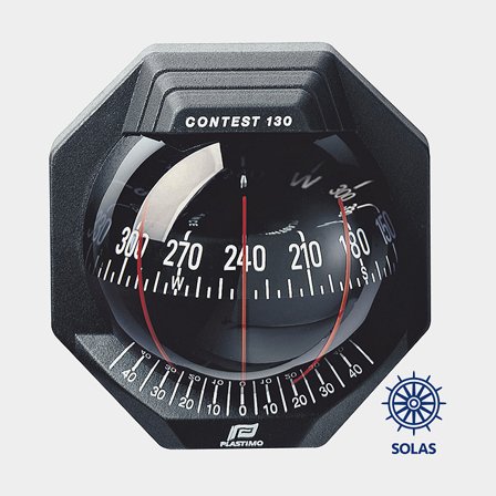 Kompass Plastimo Contest 130 svart svart ros 10-25 gr