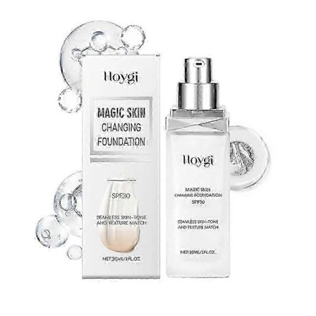 Foundation, Färgskiftande foundation för äldre kvinnor, Hudförändrande foundation