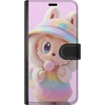 Kompatibelt Plånboksfodral till Motorola Motorola Moto G15 Power Monster kanindocka vinylfigur roliga uttryck