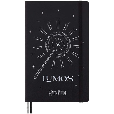 Moleskine Hard Cover Notebook Large Harry Potter Lumos