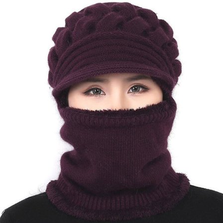 Mordely Winter Balaclava Hat Ski Mask Windproof Fleece Adjustable Super Warm Scarf Hat For For Mom Mother''s Day Gift