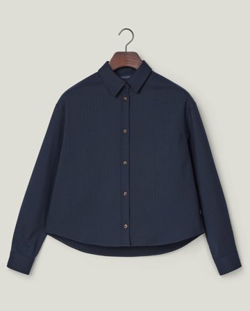 Lexington Lyhennetty raidallinen paita, tummansininen/ruskea