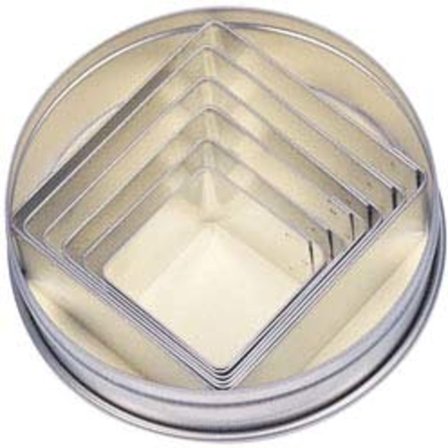 Städter Kakformar Fyrkanter 6 st i förvaringsask | Bakning > Kakbakformar > Kakutstickare | Bagaren och Kocken