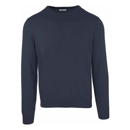 Malo Round-neck Strik Blå, Herre Strik