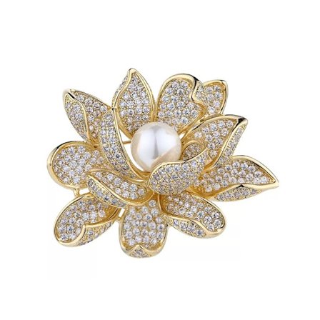 Lotus broche, udsøgt luksus corsage, blomster nål high-end tilbehør