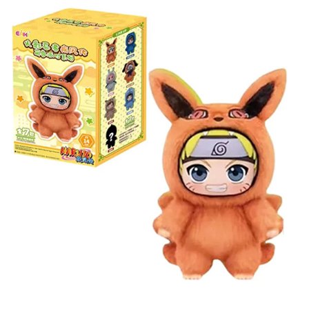 BANDAI Eaki Naruto Uzumaki Naruto Blind Box Shippuden Beast Party Series Plysjdukke Anime Figurer Er Søte Barneleker Gaver