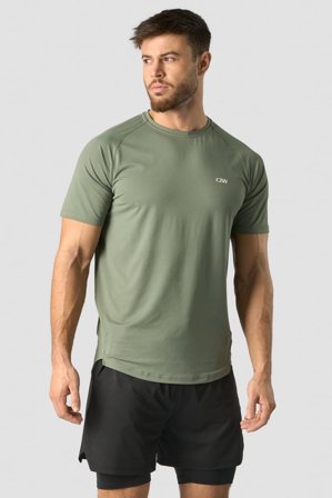 ICANIWILL - Stride Raglan T-shirt Sea Green - Heren - sportkleding van ICIW