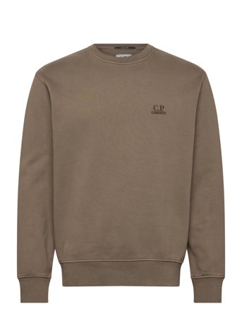 C.P. Company Logo Embroidered Crewneck Sweatshirt - Brown - L