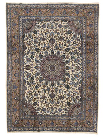 Kashmar Fine Rug 243X337 Brown/Black Wool, Persia