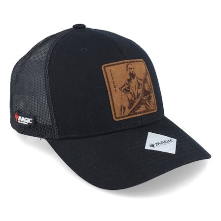 Magic: The Gathering - Zwart trucker Cap - Teferi Planeswalker Black Retro Trucker @ Hatstore