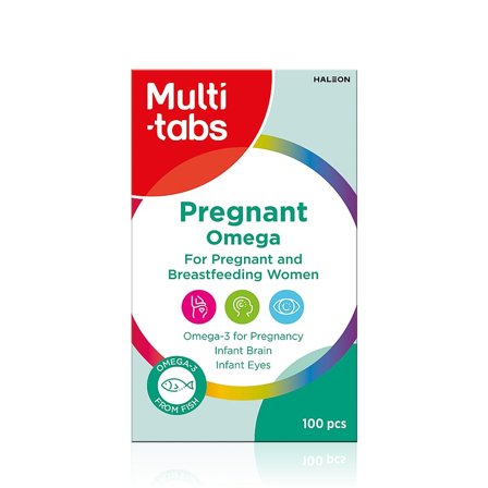 Multi-tabs Pregnant Omega kapsler 100 stk, Helse & Madvarer, Vitaminer, Vitaminer Til Gravide